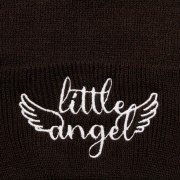 CZAPKA Little Angel brązowa białe haftowane Logo
