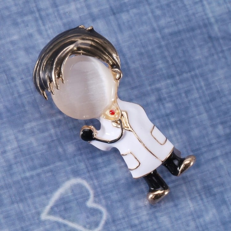 PINETS Broszka Doktor Medyk Prezent dla Lekarza