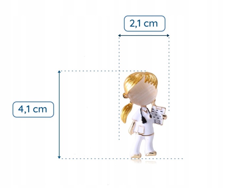 PINETS Broszka Lekarz Pielęgniarka Doktor Prezent