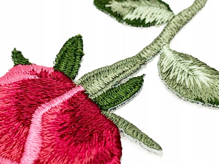 NASZYWKA Termo Naprasowanka Róża haftowana Kwiat