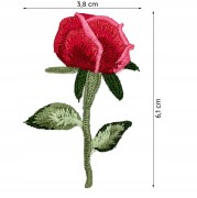 NASZYWKA Termo Naprasowanka Róża haftowana Kwiat