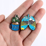 PINETS Przypinka Płuca Widok górski Góry podróże