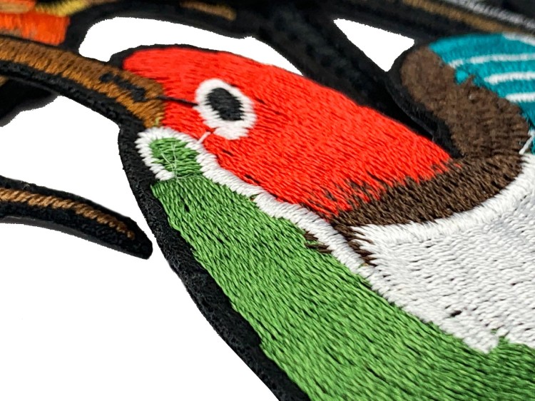 ZESTAW 9 Naszywki TERMO naprasowanki Ptaki Haft