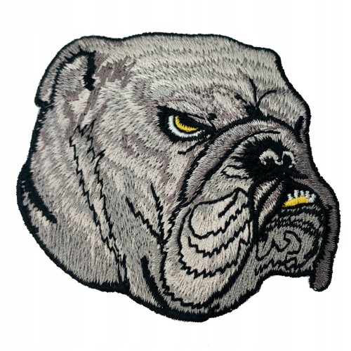 Naszywka TERMO Naprasowanka Pies Buldog haftowany