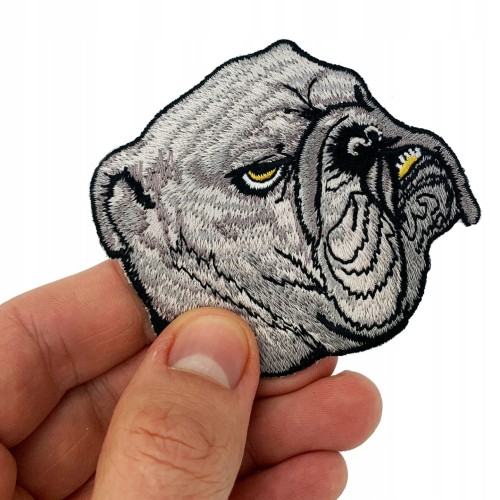 Naszywka TERMO Naprasowanka Pies Buldog haftowany