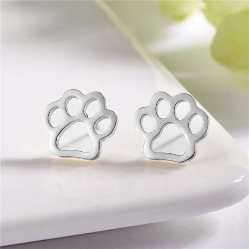 KOLCZYKI srebrne Łapki psa srebro 925 Łapka pies
