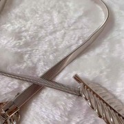 Metalowy pasek sprężynka - Srebrne Liście