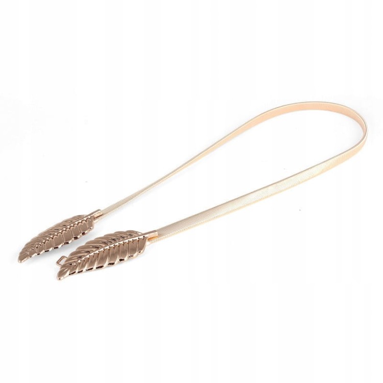 Metalowy pasek sprężynka - Złote Liście