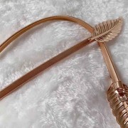 Metalowy pasek sprężynka - Złote Liście