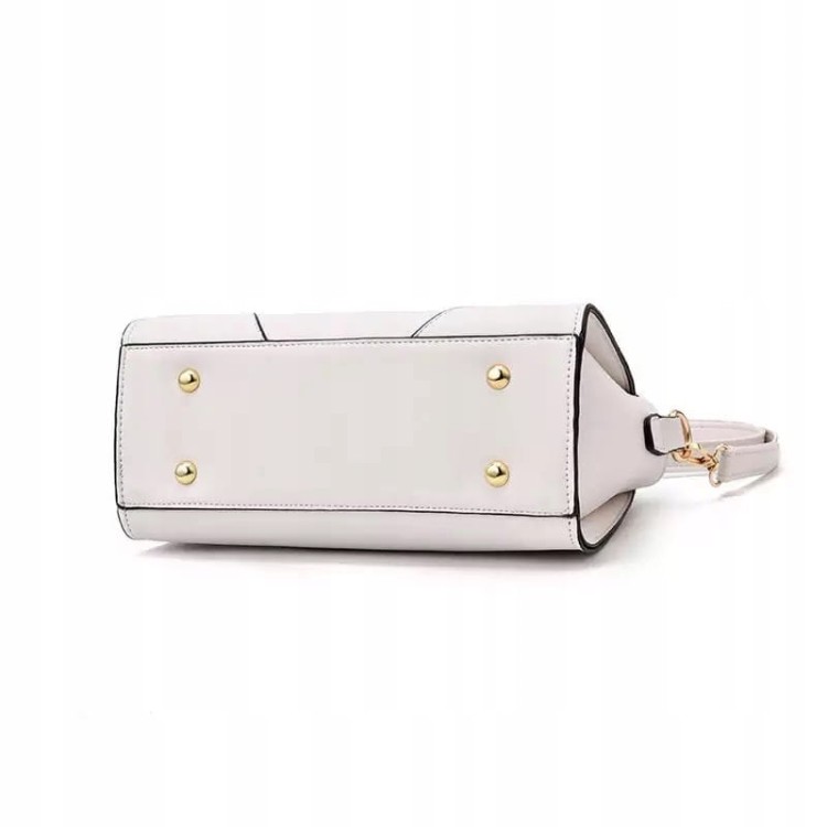 Torebka ecru kocie uszy Eko skóra Kuferek Kot