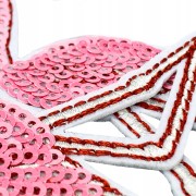 Komplet 2 szt naszywki Flamingi różowe ptaki para