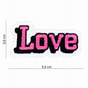 Naszywka haftowana TERMO Naprasowanka napis Love