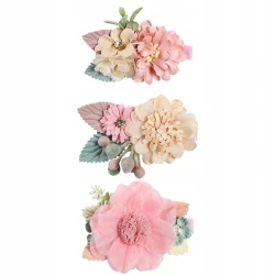 Zestaw Flowers Light spinki z kwiatkami