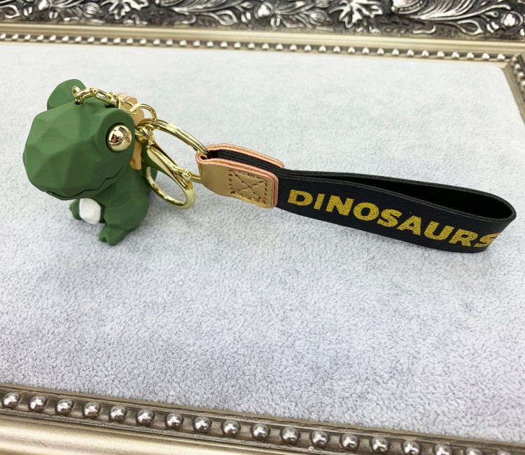 BRELOCZEK Brelok do kluczy Dinozaur Smok czarny