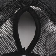 CZAPKA z Daszkiem damska Czarna na kitkę Siateczka