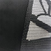 CZAPKA z Daszkiem damska Czarna na kitkę Siateczka