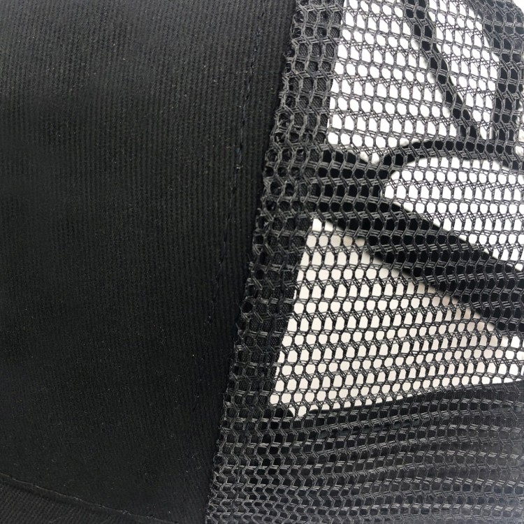 CZAPKA z Daszkiem damska Czarna na kitkę Siateczka