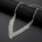 ZESTAW srebrny Naszyjnik Kolczyki Kolia Cyrkonie