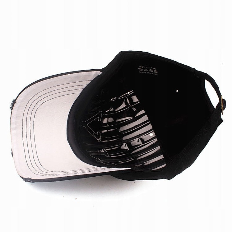 CZAPKA z Daszkiem czarna NY air force białe logo