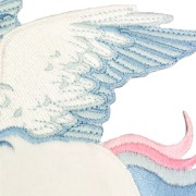 NAKLEJKA haftowana puchata na Zeszyt Jednorożec