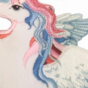 NAKLEJKA haftowana puchata na Zeszyt Jednorożec