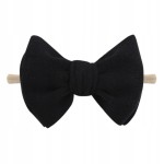 OPASKA z kokardą Bezuciskowa Kokardka czarna