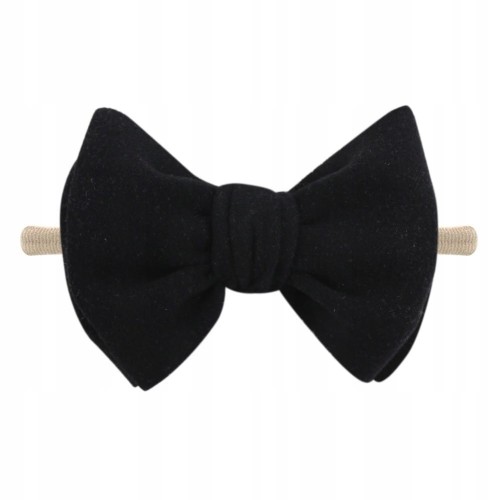 OPASKA z kokardą Bezuciskowa Kokardka czarna