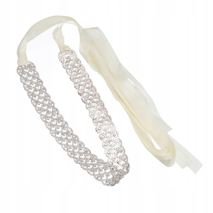 PASEK do sukienki tuniki Cyrkonie ślub wesele