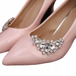 Klipsy - 2 sztuki - do butów Szpilek cyrkonie kryształki ślub