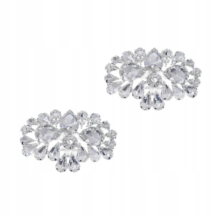 KLIPSY do butów Szpilek cyrkonie kryształki Ślub