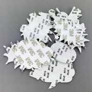 ZESTAW 9 NAKLEJEK Naklejki haftowane na Zeszyt