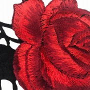 Naszywka TERMO Naprasowanka czerwona Róża Kwiat