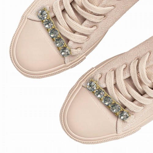 OZDOBY 2 szt do butów Sznurówek Spinki cyrkonie