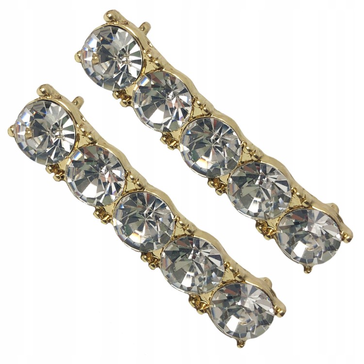 OZDOBY 2 szt do butów Sznurówek Spinki cyrkonie