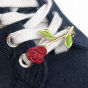 2 OZDOBY do butów Sznurówek Spinki Róże Kwiaty