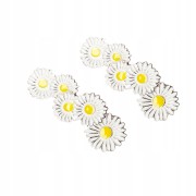 2 OZDOBY do butów Sznurówek Spinki Stokrotki Kwiat