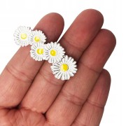 2 OZDOBY do butów Sznurówek Spinki Stokrotki Kwiat