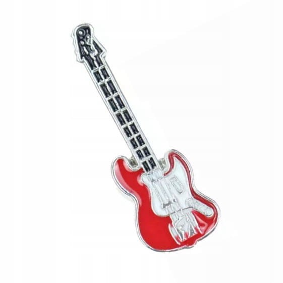PINETS przypinka Instrument Gitara bas elektryczna