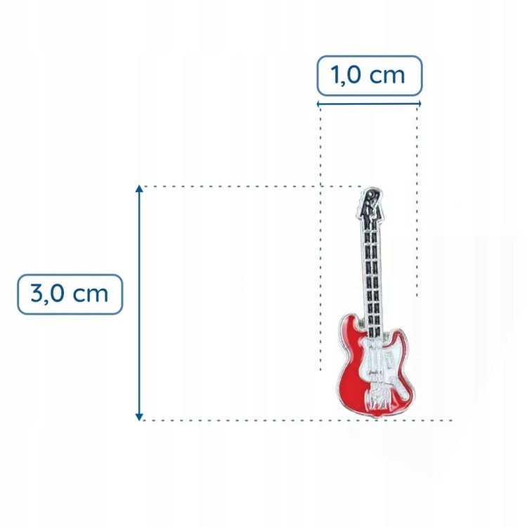 PINETS przypinka Instrument Gitara bas elektryczna