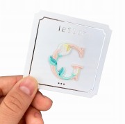 NAKLEJKA Naszywka termo Litera G Haftowana Kwiaty