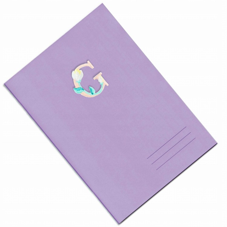 NAKLEJKA Naszywka termo Litera G Haftowana Kwiaty