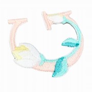 NAKLEJKA Naszywka termo Litera G Haftowana Kwiaty