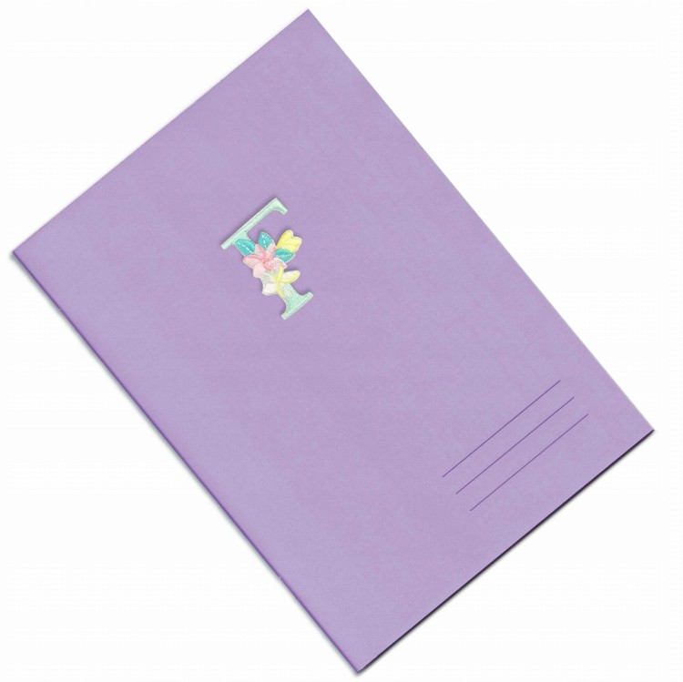 NAKLEJKA Naszywka termo Litera F Haftowana Kwiaty