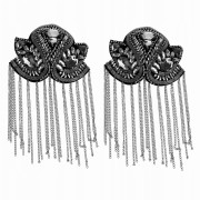 2 Naramienniki naszywka pagony srebrne ozdoba