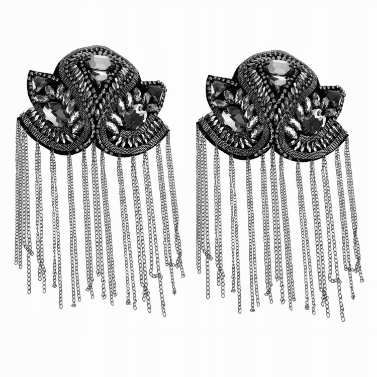 2 Naramienniki naszywka pagony srebrne ozdoba