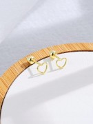 KOLCZYKI złote Serduszka pozłacane serca 18 K