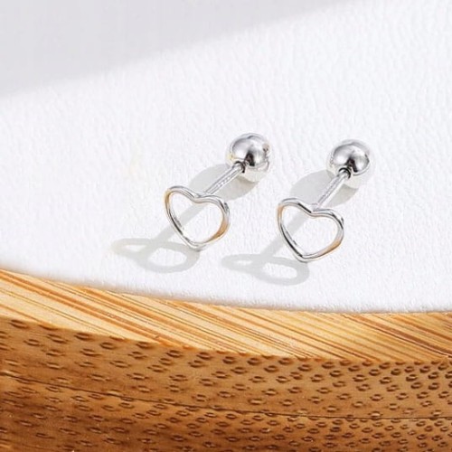 KOLCZYKI srebrne Serduszka Srebro 925 serca