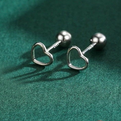 KOLCZYKI srebrne Serduszka Srebro 925 serca