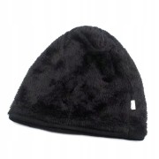 CZAPKA Zimowa Ocieplana Czarna ciemna Szara męska