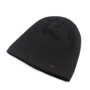 CZAPKA Zimowa Ocieplana Czarna ciemna Szara męska